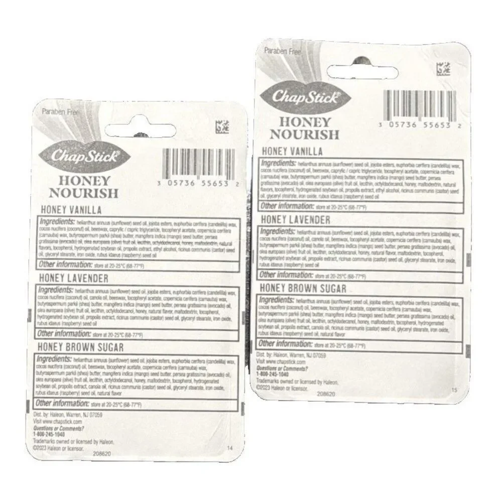 ChapStick Honey Nourish Shea Butter Honey Lavender Vanilla Brown Sugar 2 Pack - Picture 2 of 3